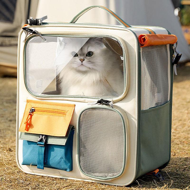 Cat Carrier Backpack with Wheels Trolley Bag 