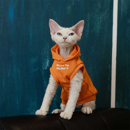 Cat Clothes Sphynx Hairless Cat Hoodie