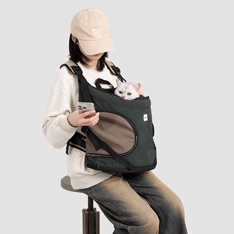 Cat Carrier Front Pack 3 Color Kitty Travel Backpack