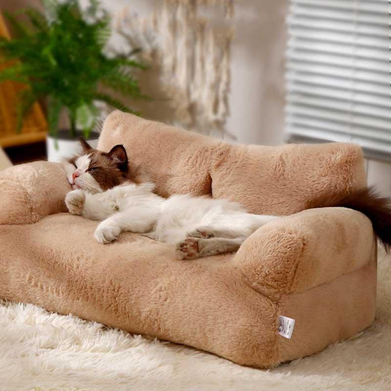 Cat Sofa Bed Washable Fluffy 4 Color Couch