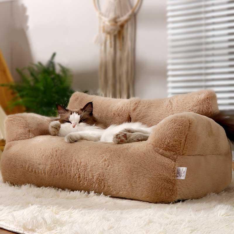 Cat Sofa Bed Washable Fluffy 4 Color Couch