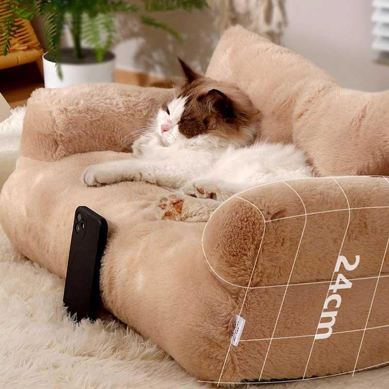 Cat Sofa Bed Washable Fluffy 4 Color Couch