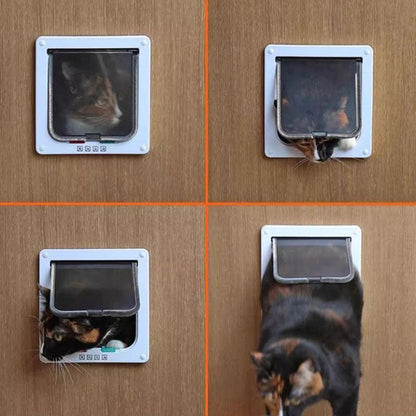 Cat door with window Free access