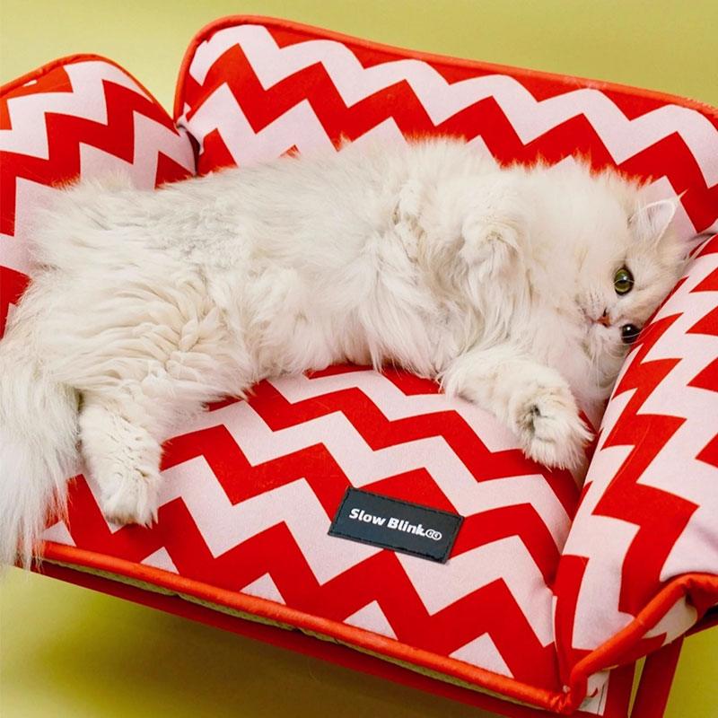 Christmas Pet Sofa Chair Cat Elevated Bed