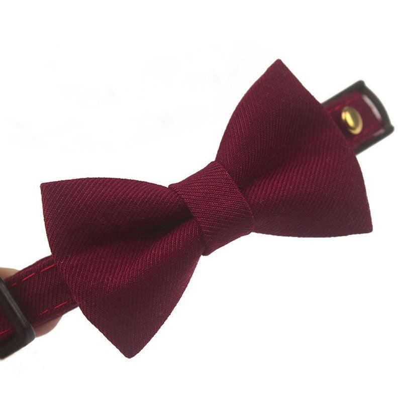 Classic Suit Bow Cat Collar