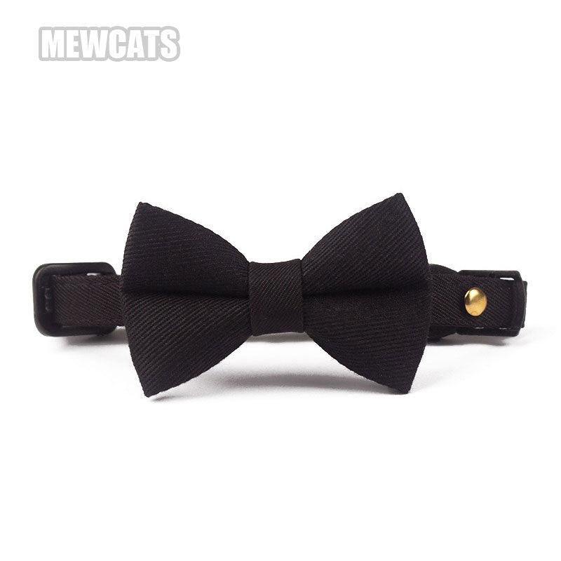 Classic Suit Bow Cat Collar