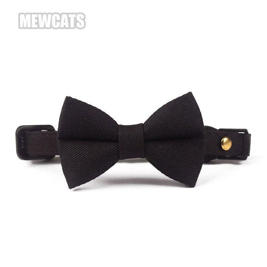 Classic Suit Bow Cat Collar
