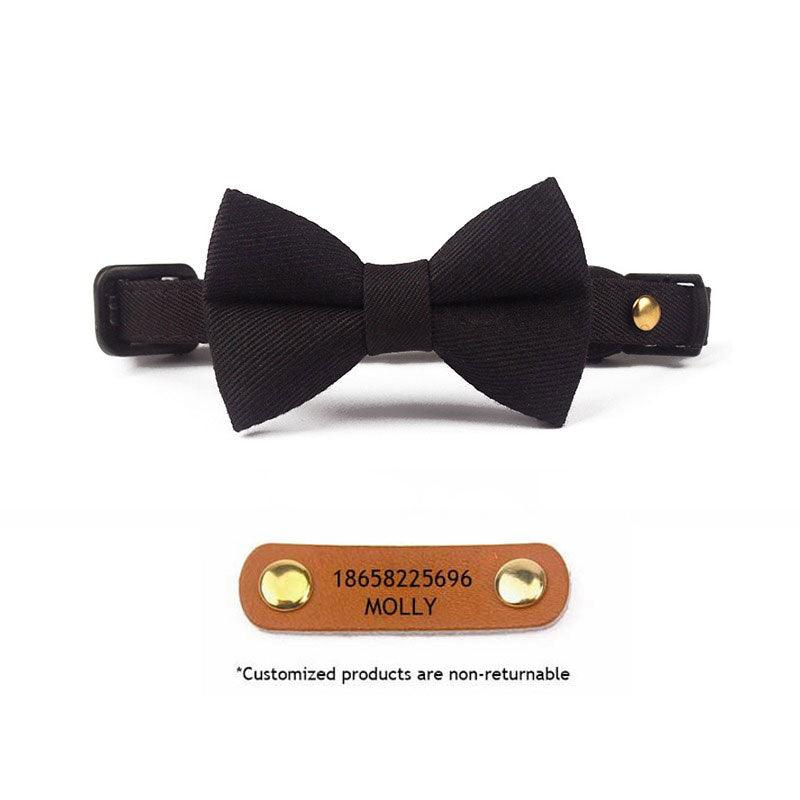 Classic Suit Bow Cat Collar
