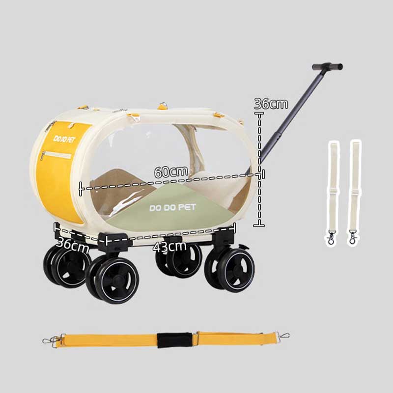 Clear View Cat Trolley Carrier for Easy Travel