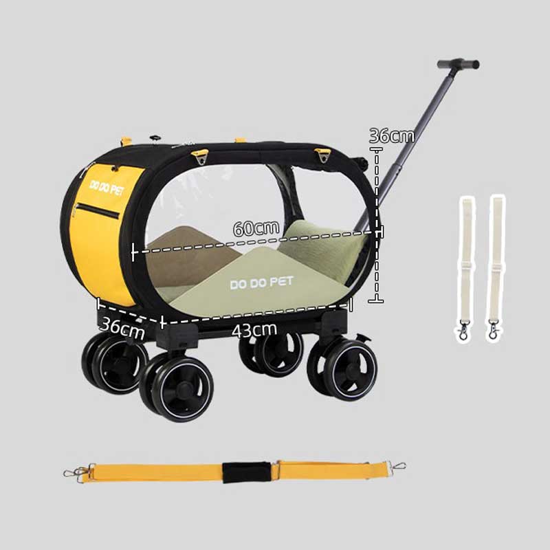 Clear View Cat Trolley Carrier for Easy Travel