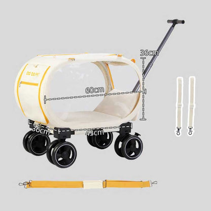 Clear View Cat Trolley Carrier for Easy Travel