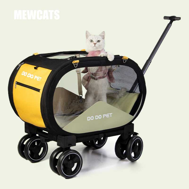 Clear View Cat Trolley Carrier for Easy Travel