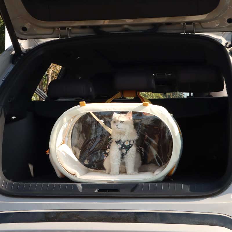 Clear View Cat Trolley Carrier for Easy Travel