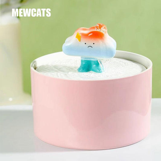 Cloud Ceramic Cat Water Fountain Bowl (9)