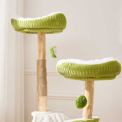 Coconut Grove Solid Wood Cat Climbing Tree