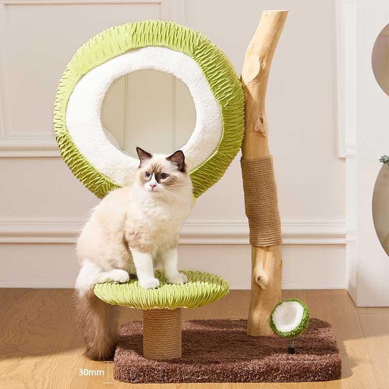 Coconut Grove Solid Wood Cat Climbing Tree – MEWCATS