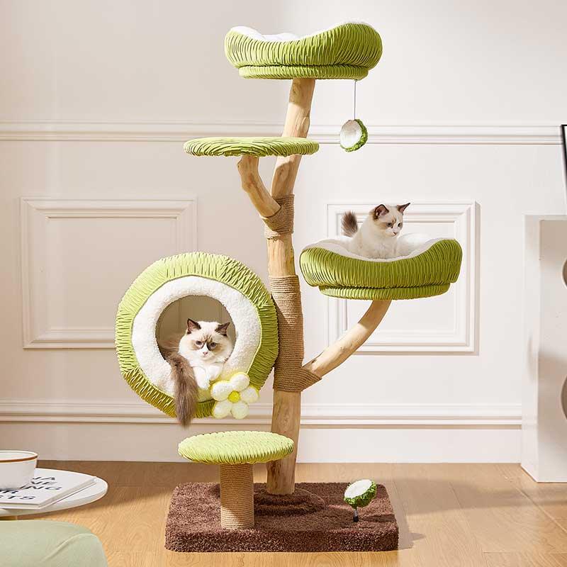 Coconut Grove Solid Wood Cat Climbing Tree – MEWCATS