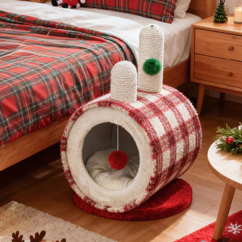 ColorGlow Warm Enclosed Cat Cave Bed