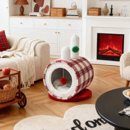 ColorGlow Warm Enclosed Cat Cave Bed