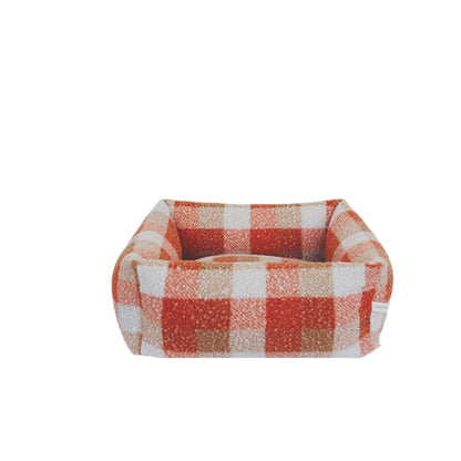 Colorful Plaid Warm Cat Couch Bed