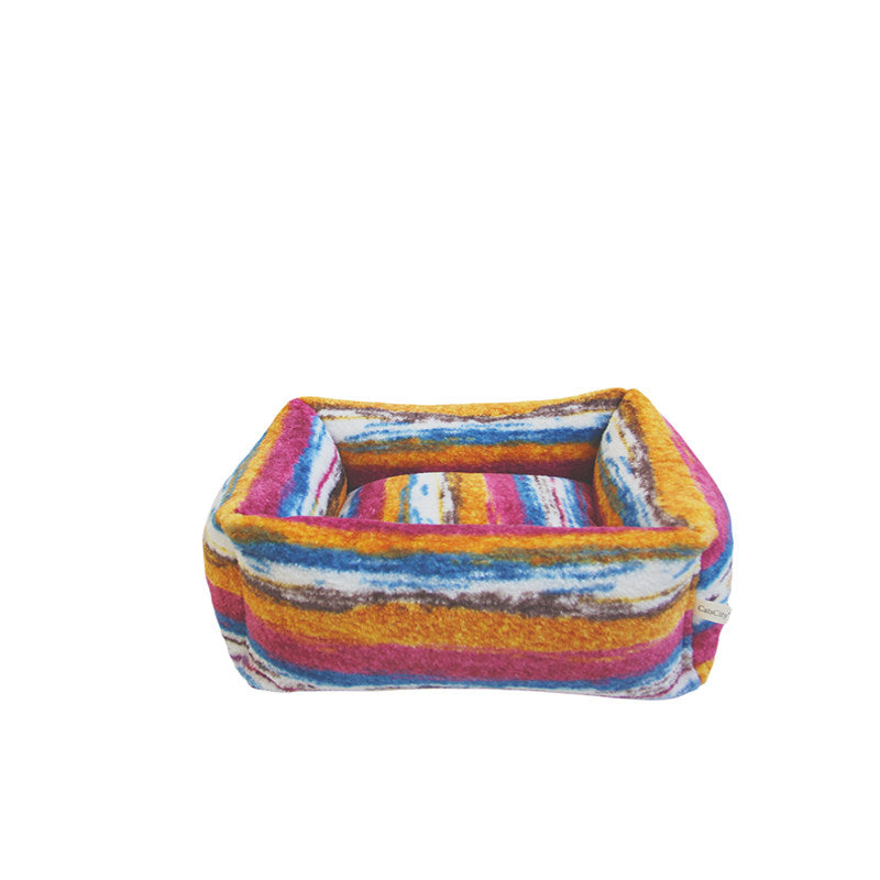 Colorful Plaid Warm Cat Couch Bed