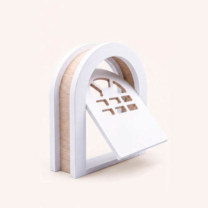 Custom Eucalyptus Plywood Flip-Style Cat Door