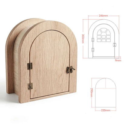 Custom Solid Wood Cat Door for Walls & Doors