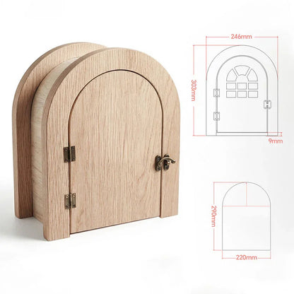 Custom Solid Wood Cat Door for Walls & Doors