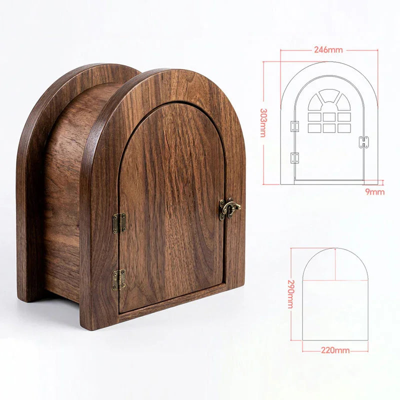 Custom Solid Wood Cat Door for Walls & Doors