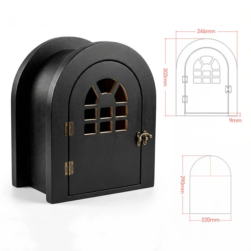 Custom Solid Wood Cat Door for Walls & Doors