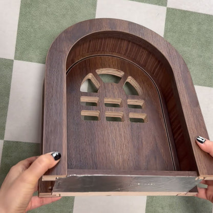 Custom Birch Plywood Cat Door for Walls & Doors