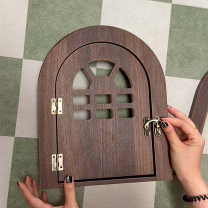 Custom Birch Plywood Cat Door for Walls & Doors