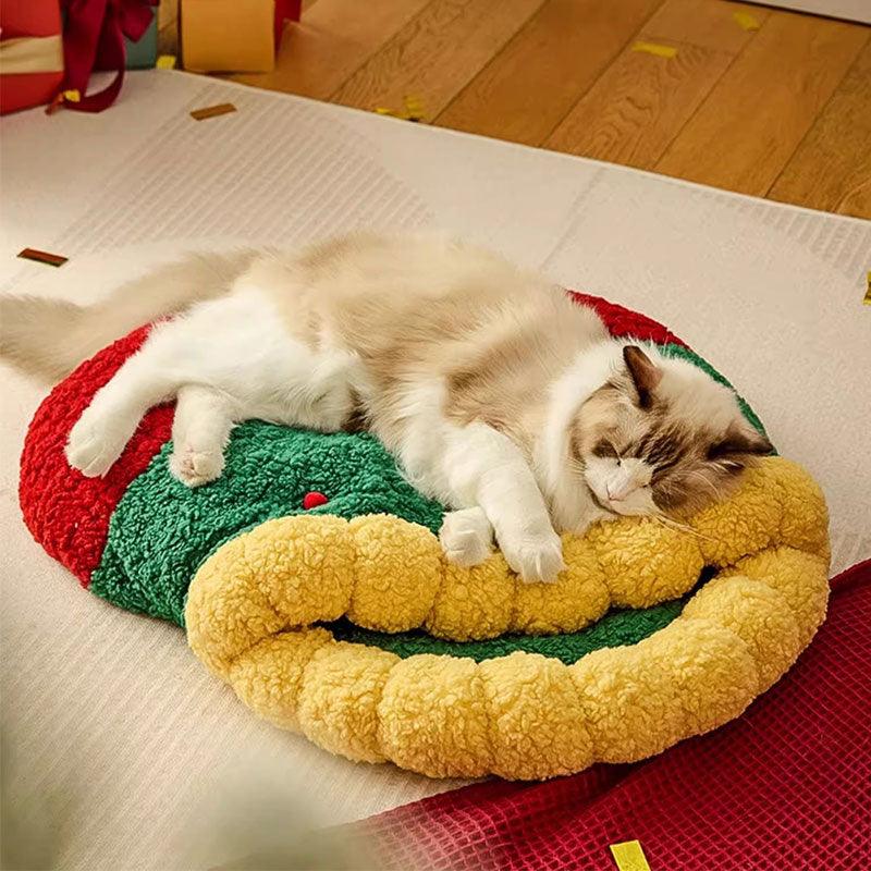 Cute Christmas Gift Warm Cat Bed 