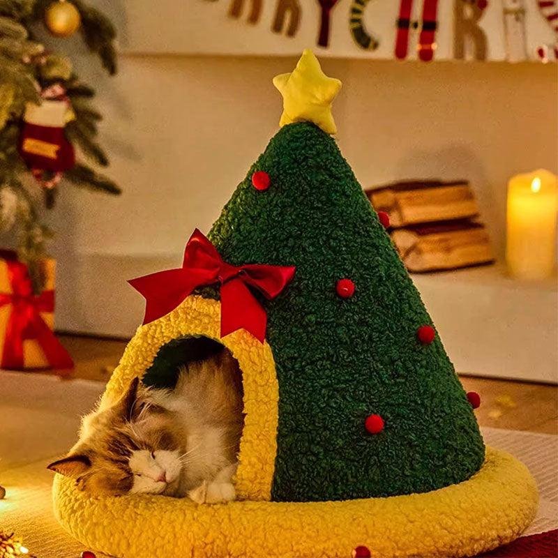 Cute Christmas Gift Warm Cat Bed 