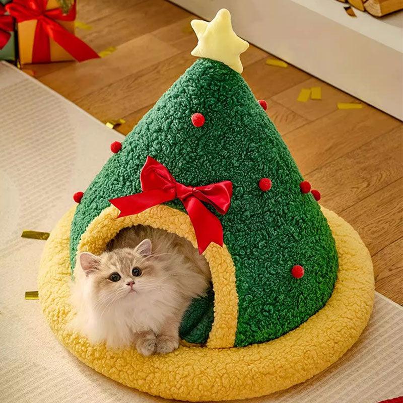 Cute Christmas Gift Warm Cat Bed 