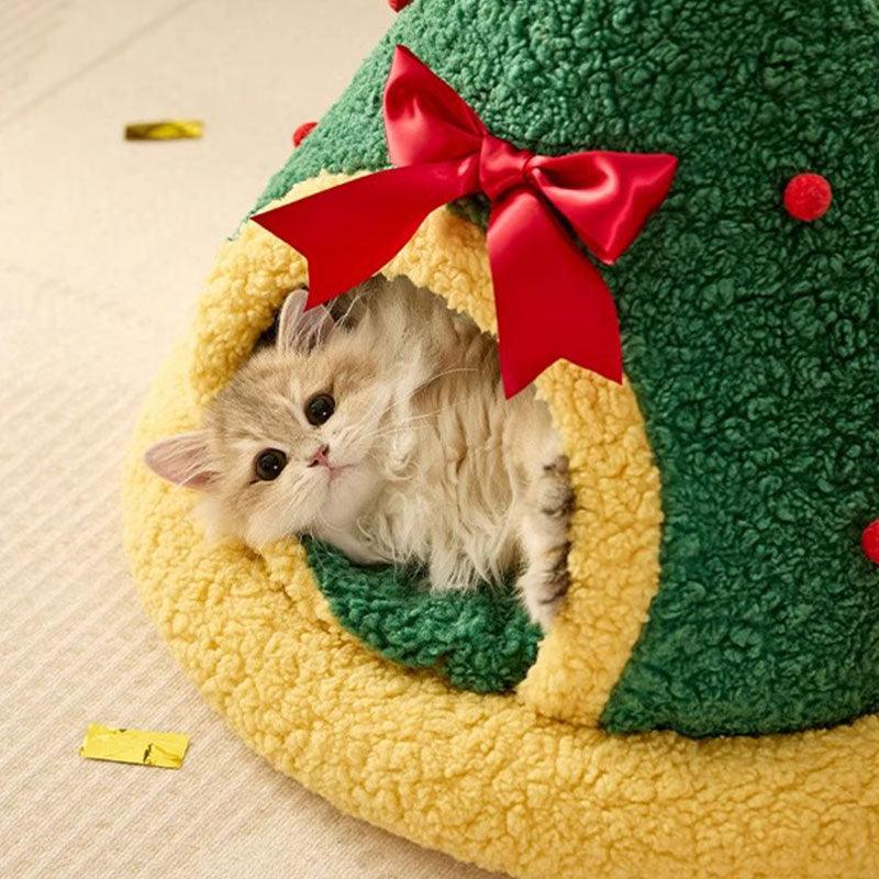 Cute Christmas Gift Warm Cat Bed 