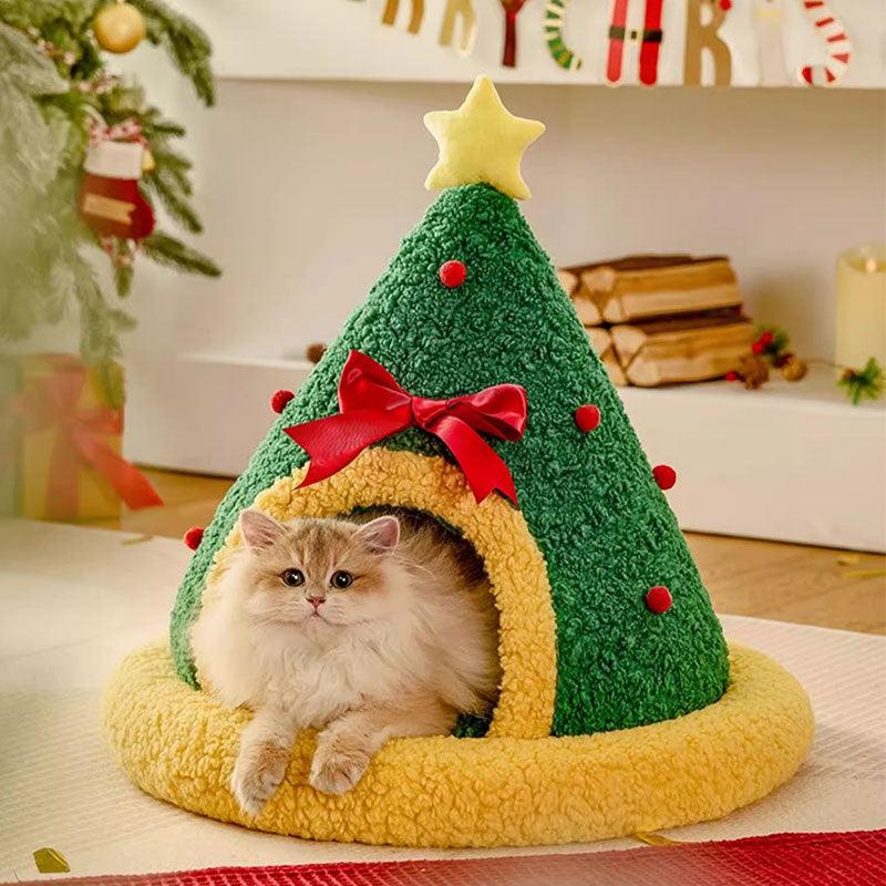 Cute Christmas Gift Warm Cat Bed 