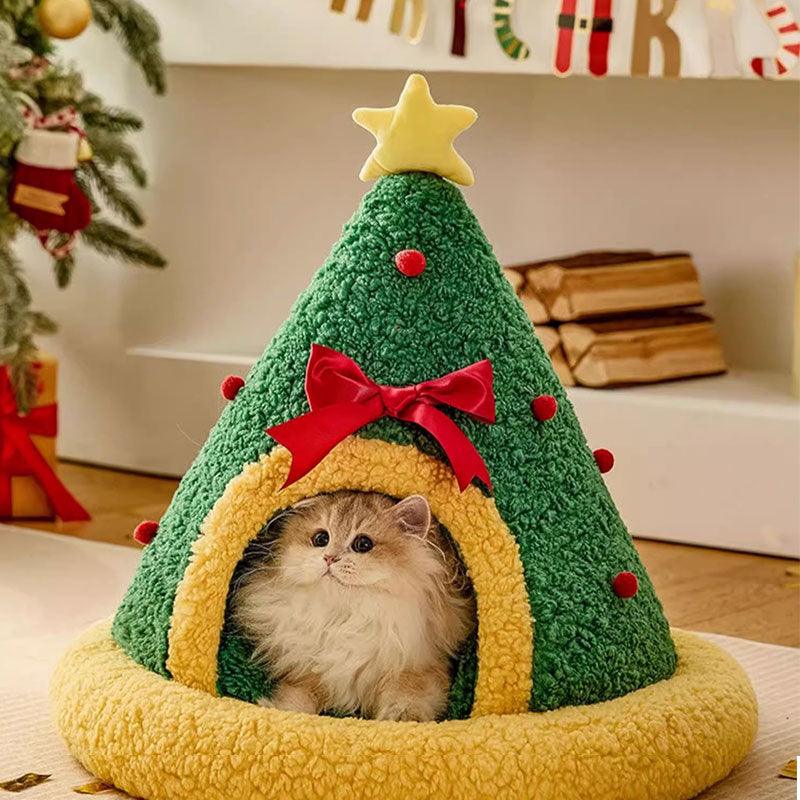 Cute Christmas Gift Warm Cat Bed 