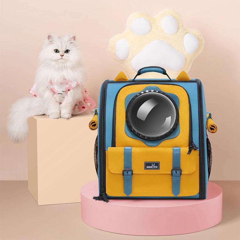 Cute Cat Carriers Foldable 3 Color Bubble Backpack