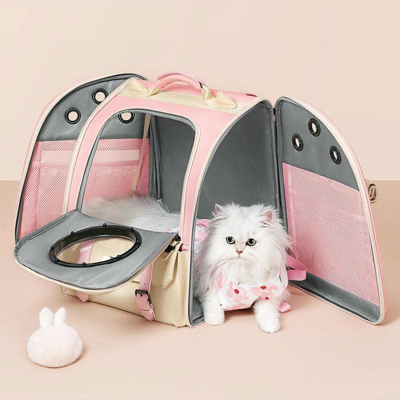 Cute Cat Carriers Foldable 3 Color Bubble Backpack
