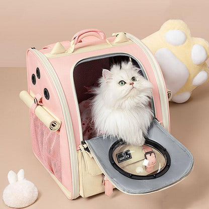 Cute Cat Carriers Foldable 3 Color Bubble Backpack