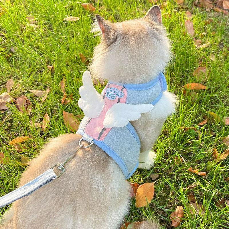 Cute Cat Harness With Wings Leash Set Large Cat Lead