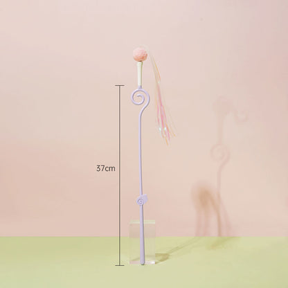 Cute Cat Wand Toy Kitty Interactive Stick