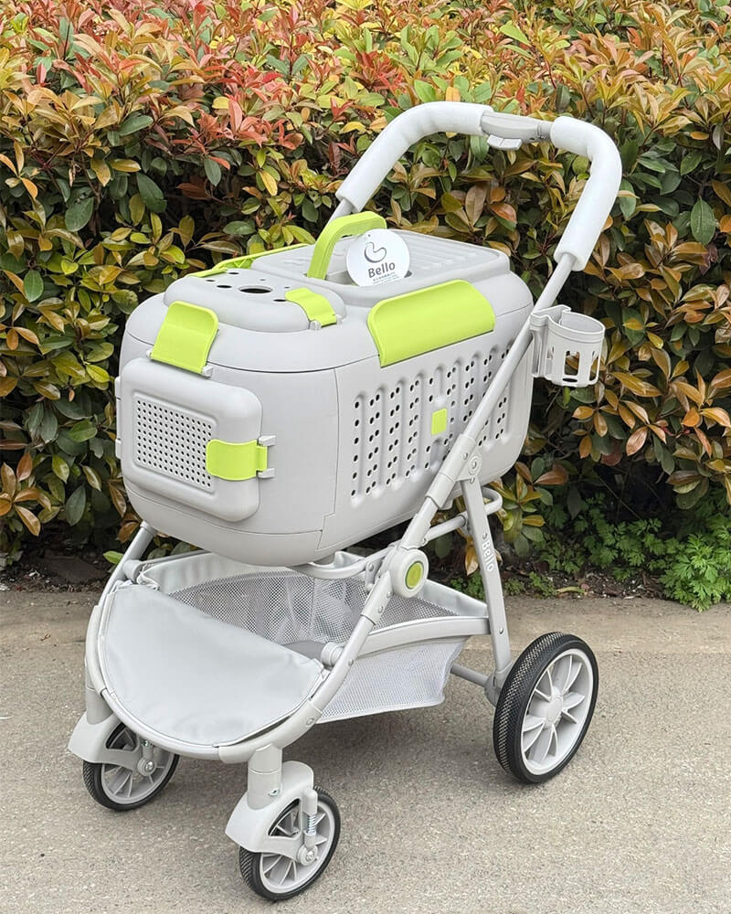 D8 Foldable Box Cat Carrier Stroller with Wheels