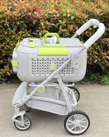 D8 Foldable Box Cat Carrier Stroller with Wheels