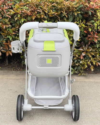D8 Foldable Box Cat Carrier Stroller with Wheels