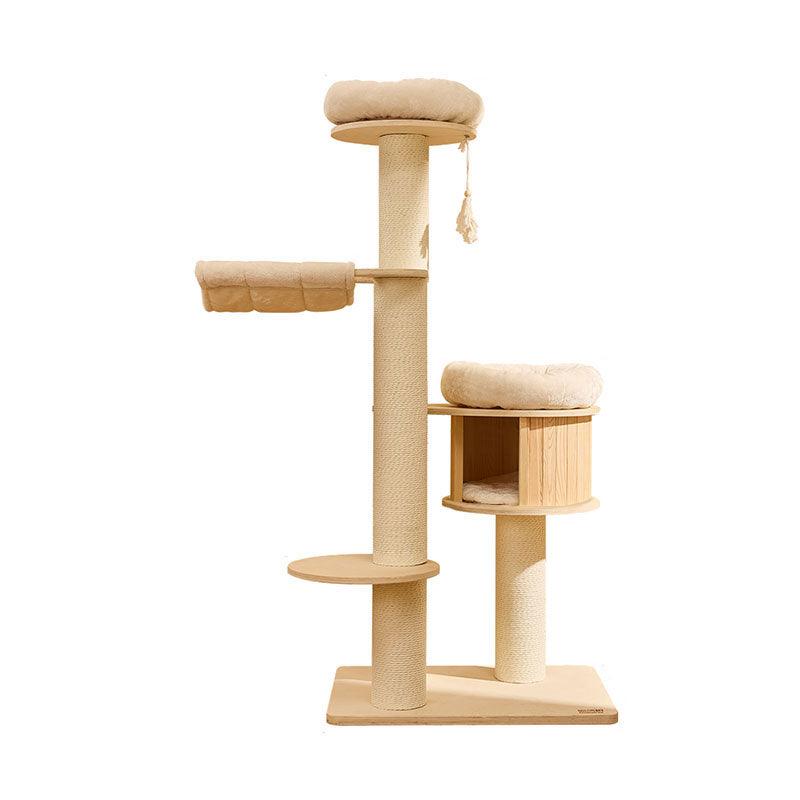 Deluxe Cloud Tower Large Wooden Cat Climbing Tree