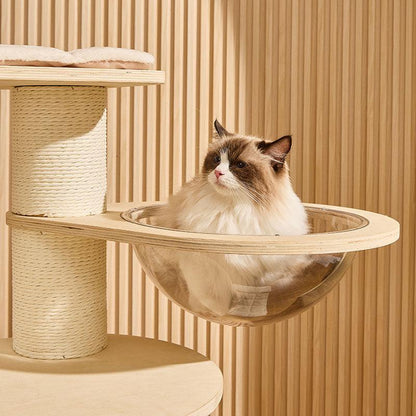 Deluxe Cloud Tower Large Wooden Cat Climbing Tree