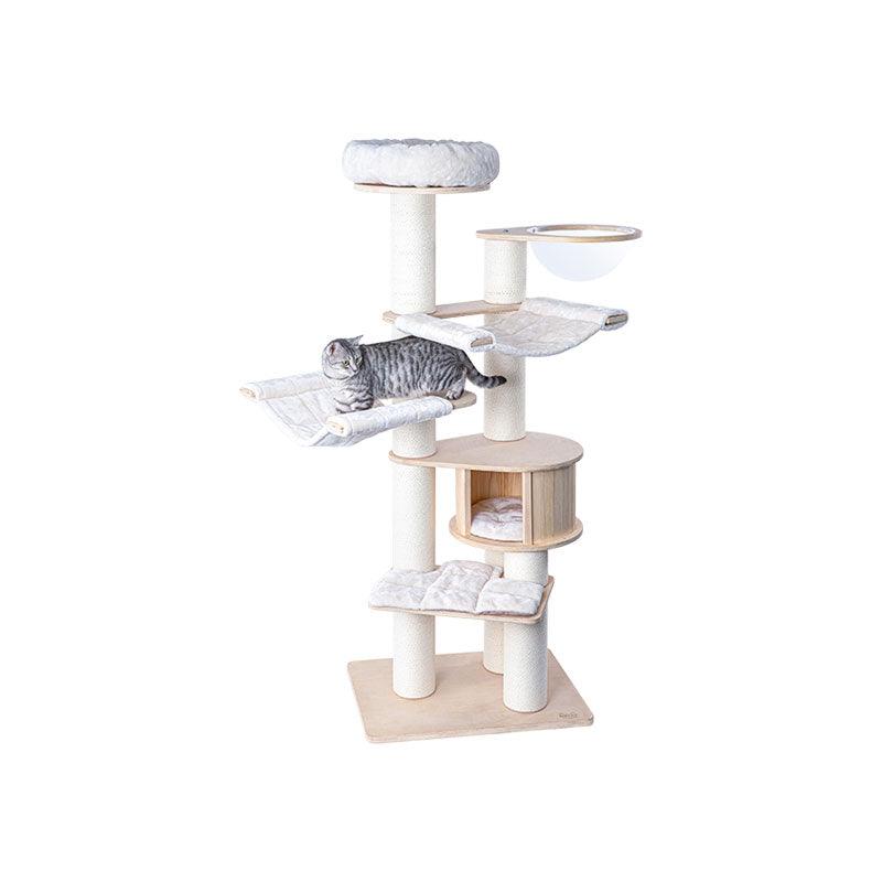 Deluxe Cloud Tower Large Wooden Cat Climbing Tree