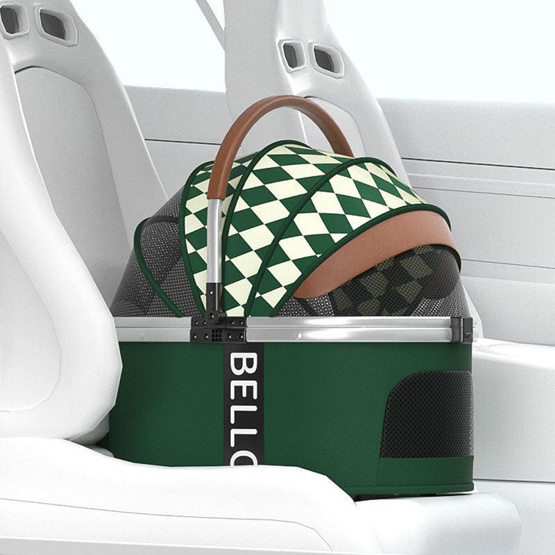 Luxury Detachable Cat Carrier 6 Color Rolling Stroller